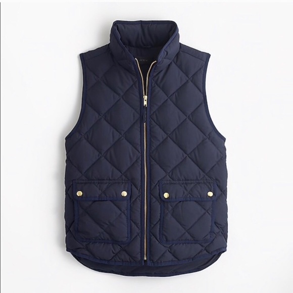 J. Crew Jackets & Blazers - NWT J. Crew Excursion Quilted Down Vest in Navy